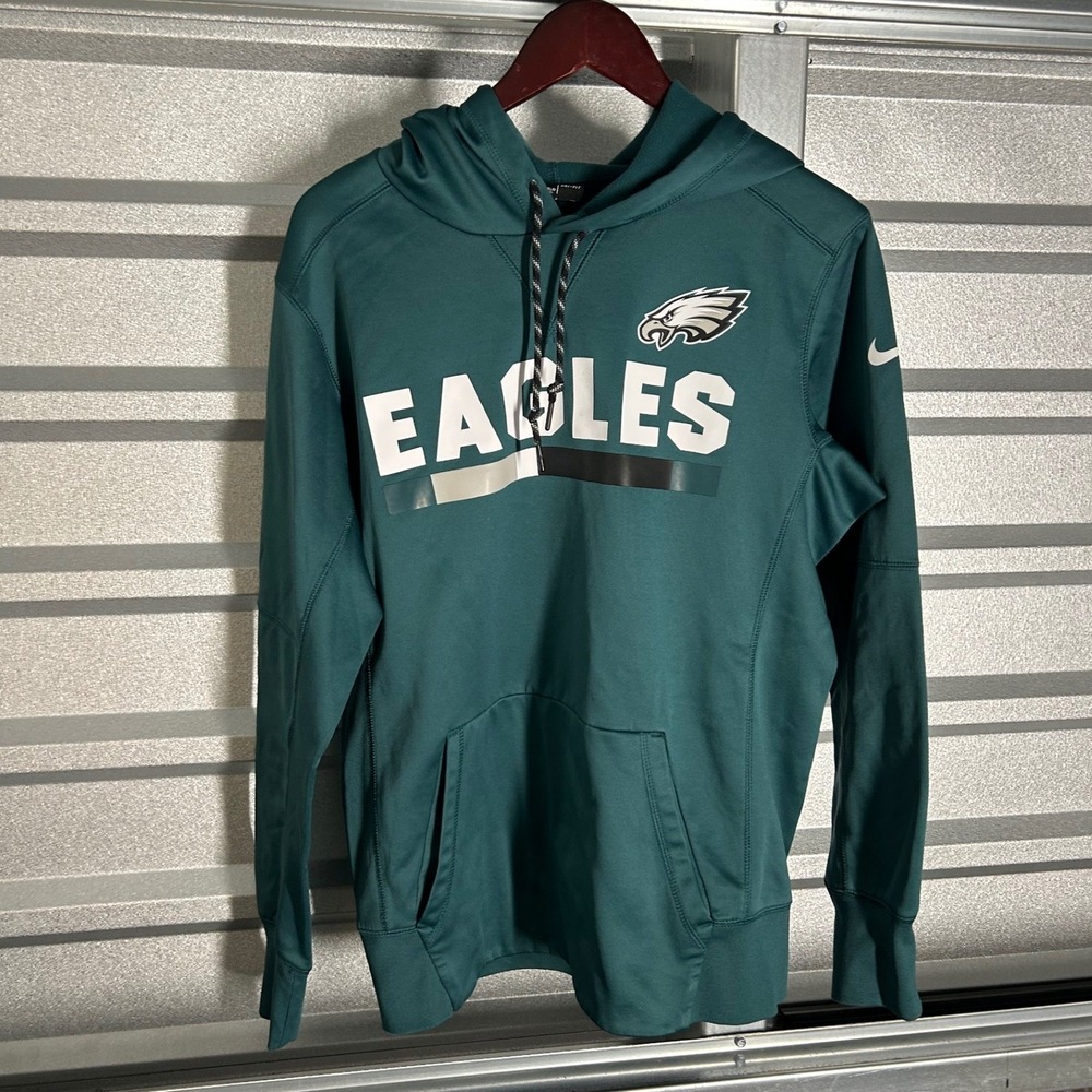 Philadelphia Eagles Hat Cap Mens S Green Nike Dri-FIT Onfield Apparel Hoodie NFL